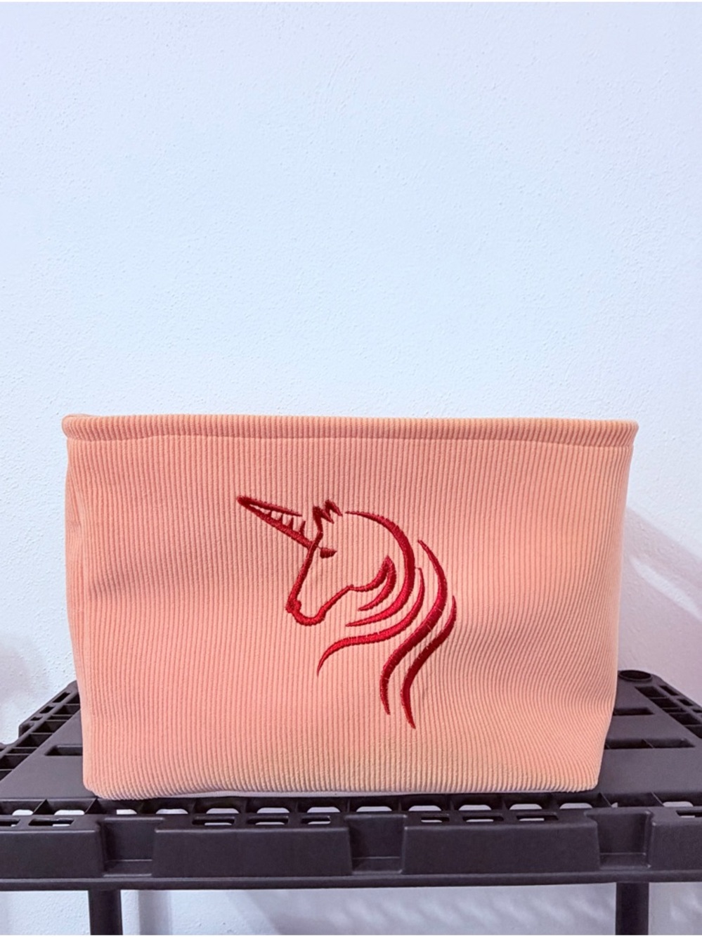 Pink Unicorn Bin storage